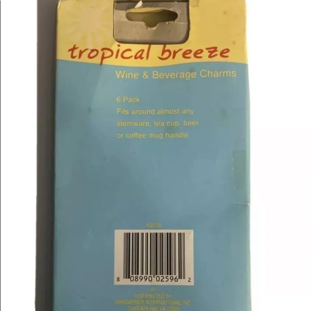Tropical Breeze Wine & Beverage Charms